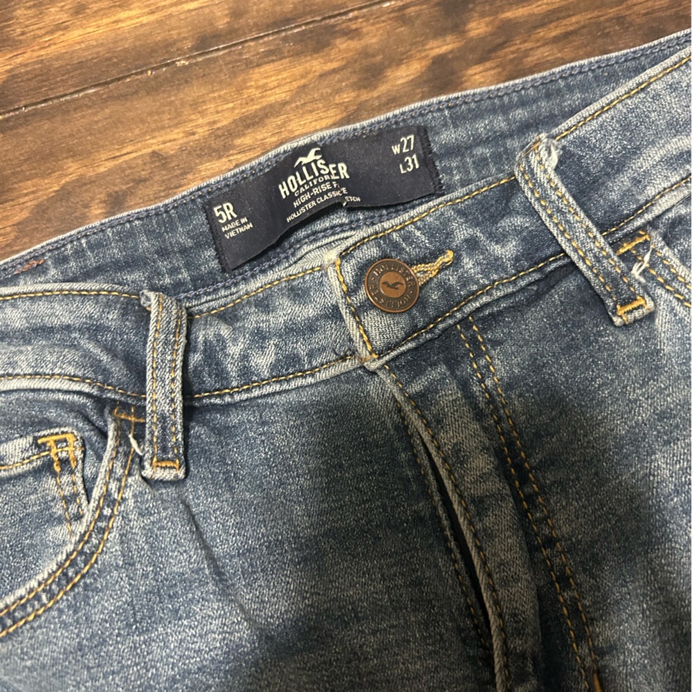 Hollister Women's Light Blue Boot Cut Jeans - Picture 3 of 3